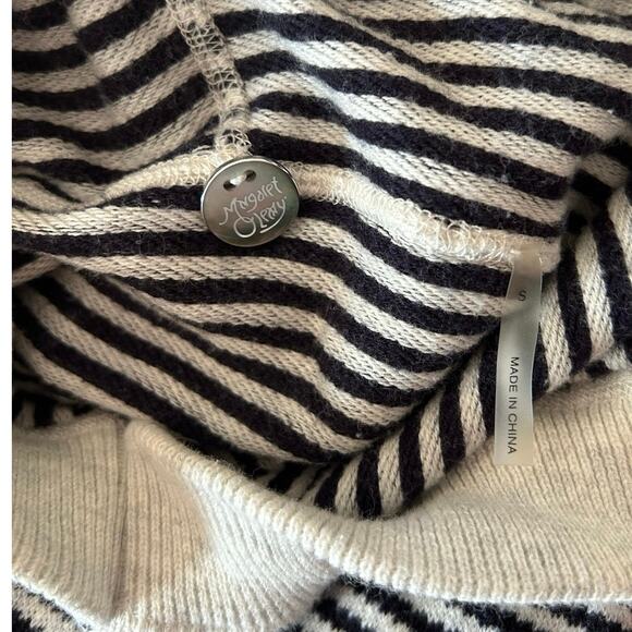 Margaret O'Leary Women's Striped Hoodie Sweatshirt Small - Picture 6 of 6